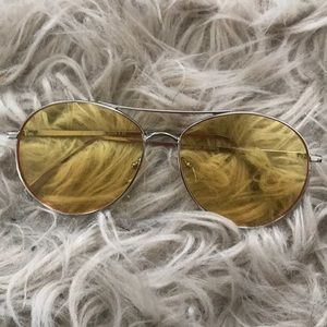 FOREVER21 YELLOW AVIATOR GLASSES